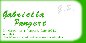 gabriella pangert business card